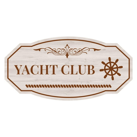 Victorian Plus Yacht Club – Where Elegance Meets the Sea Wall or Door Sign | Marina or Harbor Sign - Large