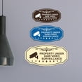 thumbnail image 1 of Victorian Property Under 24Hr Video Surveillance (Camera) Sign (Black /Gold) - Small, 1 of 5