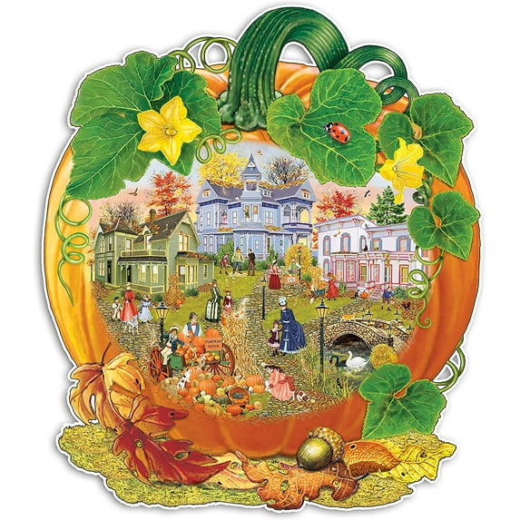 Victorian Pumpkin Shaped Puzzle