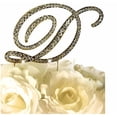 thumbnail image 1 of Victorian Rhinestone Wedding Cake Topper, Gold, 1 of 7