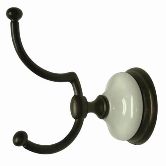 Victorian Robe Hook - Oil Rubbed Bronze - Solid Brass - Easy Install