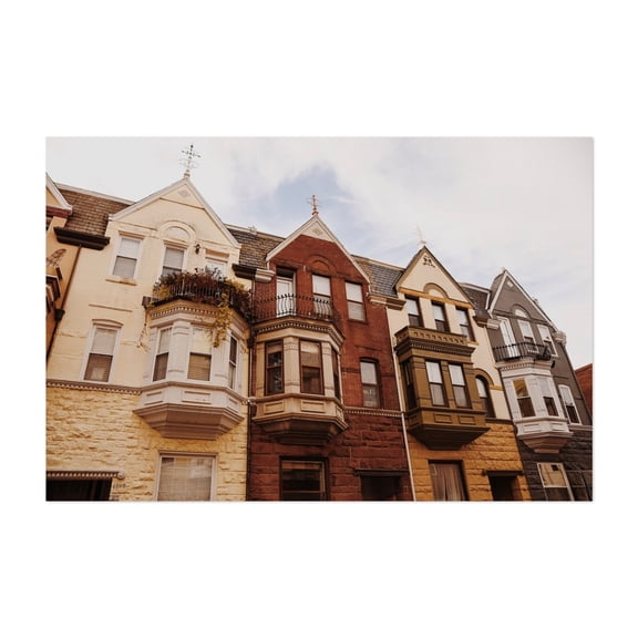 Victorian Row Houses in Dupont Circle - Washington District of Columbia Photography Architecture Cityscape Victorian Vintage Street Photography Unframed Wall Art Print 4 x 6 inches