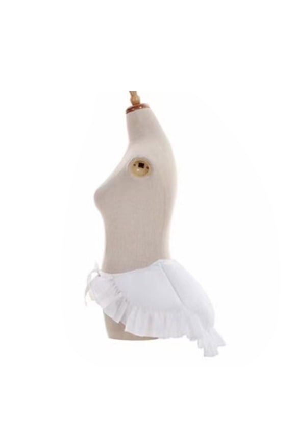 Victorian Rump Pad White Petticoat Skirt Comfortable and Confident Wear Victorian Rump Pad Petticoat Slip Bum Bustle