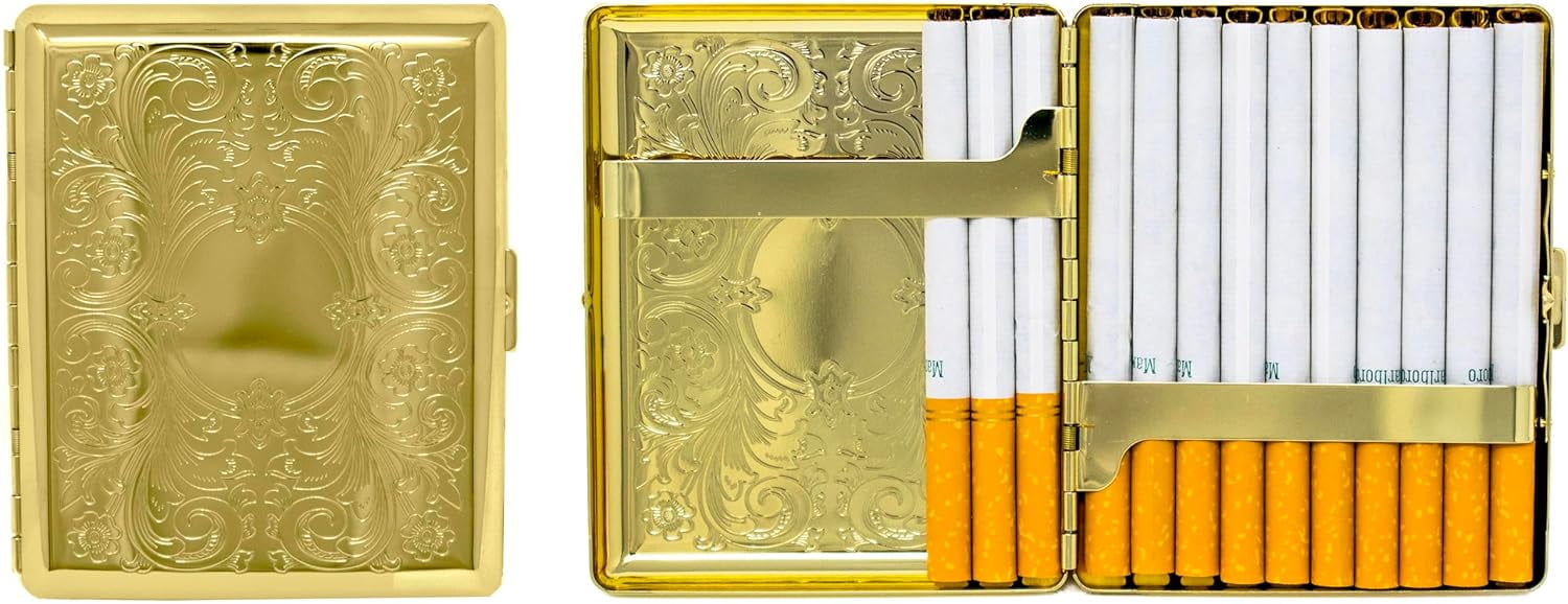 yellow cigarette box Amazon.com: TOP - 'Strong Box' King Size Case Benson & Hedges Cigarette Box