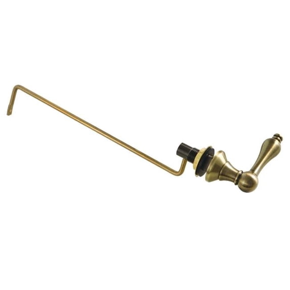 Victorian Side Mount Toilet Tank Lever, Antique Brass