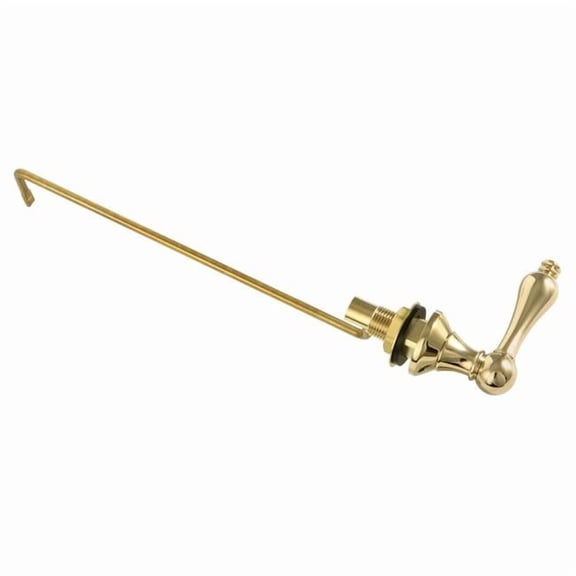 Victorian Side Mount Toilet Tank Lever - Polished Brass - 9.375in. Flush Arm - Traditional Design