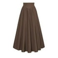 thumbnail image 1 of Victorian Skirts for Women Vintage Renaissance Pleated Floor Length High Waisted Flowy Long Skirt, 1 of 2