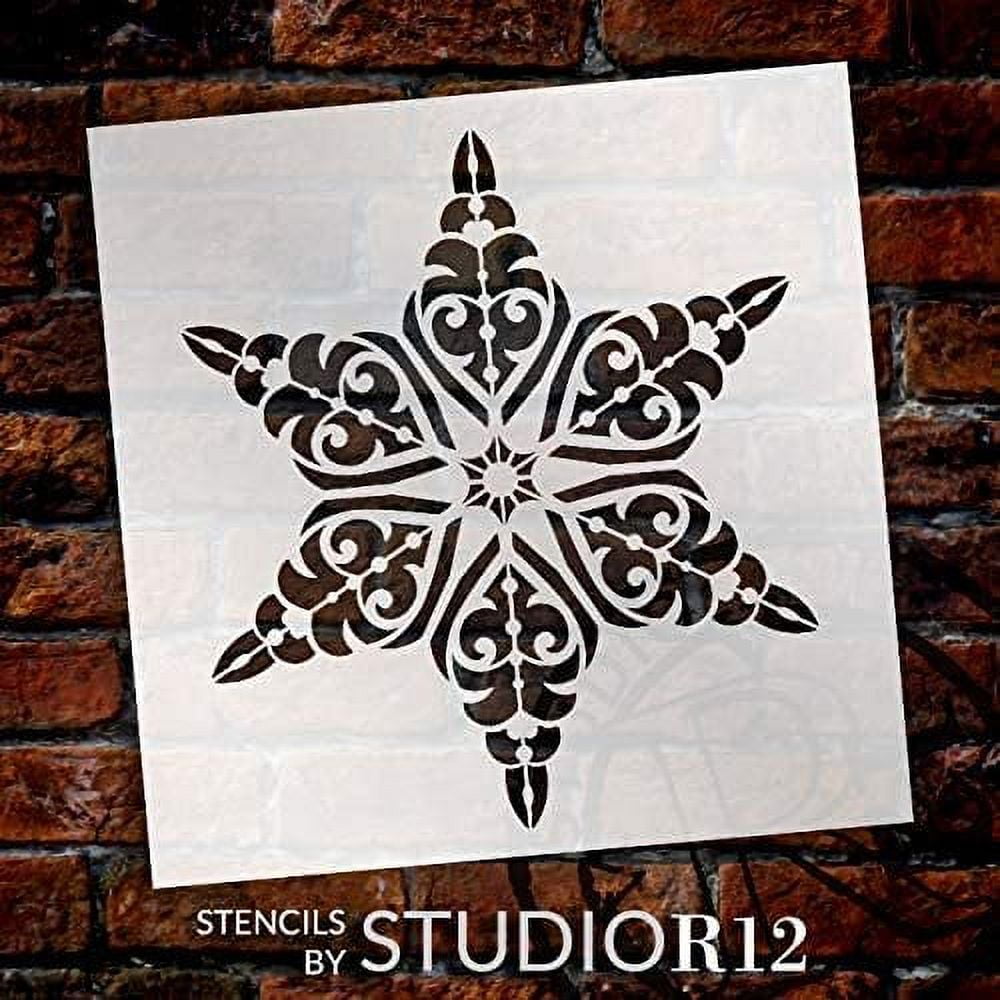 STENCIL- Snowflake Mandala