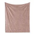 thumbnail image 1 of Victorian Soft Flannel Fleece Throw Blanket, Swirls Pattern with Ornamental Motifs Abstract Retro Style Composition, Cozy Plush for Indoor and Outdoor Use, 60" x 80", Lavender and Peach, by Ambesonne, 1 of 6
