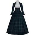thumbnail image 1 of Victorian Southern Belle Ball Gown Civil War Dress Blue Evening Dress, 1 of 7