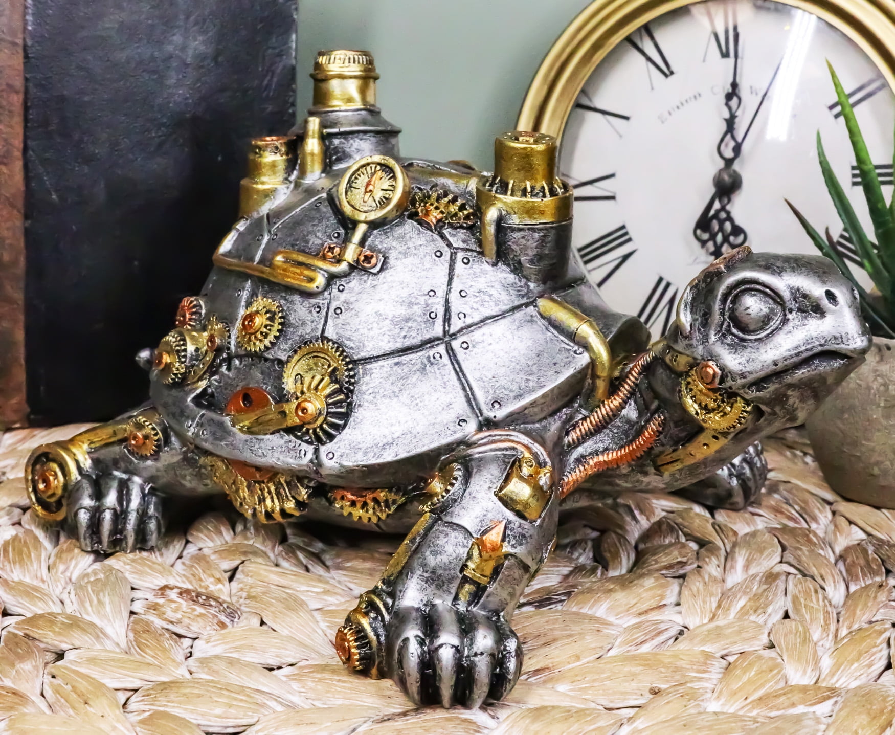 Victorian Steam Age Nautical Steampunk Geared Bionic Turtle Tortoise ...