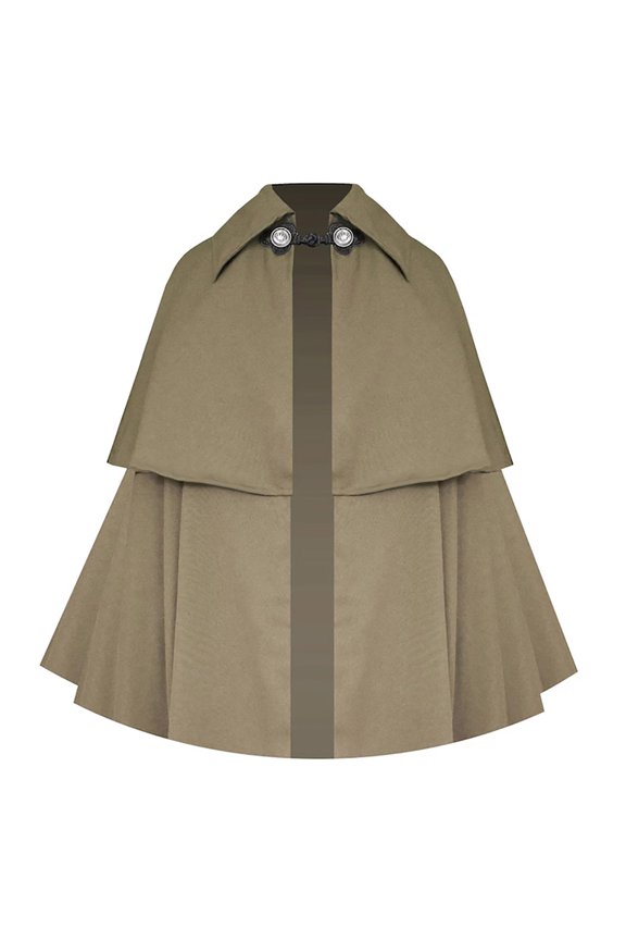 Victorian Steampunk Cloak for Men Gothic Historical Renaissance Cape Western Medieval Short Collar Capelet