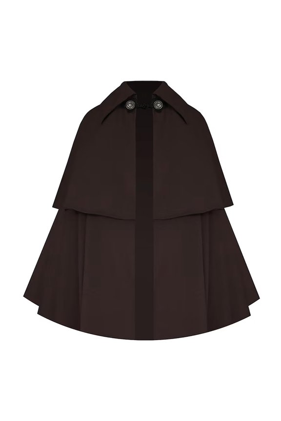 Victorian Steampunk Cloak for Men Gothic Historical Renaissance Cape Western Medieval Short Collar Capelet