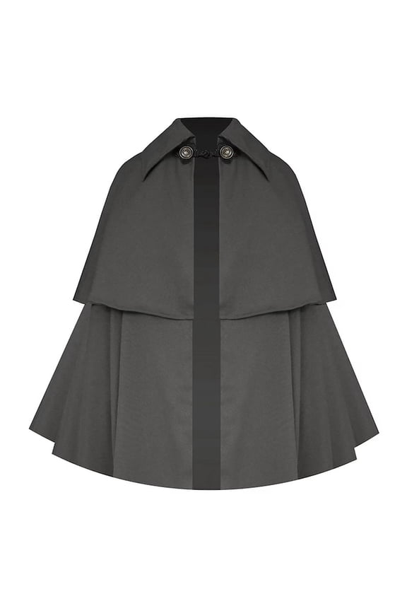 Victorian Steampunk Cloak for Men Gothic Historical Renaissance Cape Western Medieval Short Collar Capelet