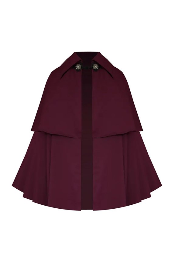 Victorian Steampunk Cloak for Men Gothic Historical Renaissance Cape Western Medieval Short Collar Capelet