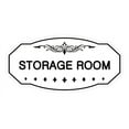 thumbnail image 1 of Victorian Storage Room Sign (White) - Small 3" X 6", 1 of 1