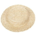 thumbnail image 1 of Victorian Straw Bonnet Hat Sun Protective Vacation Flat Top Hat Base Accessory, 1 of 8