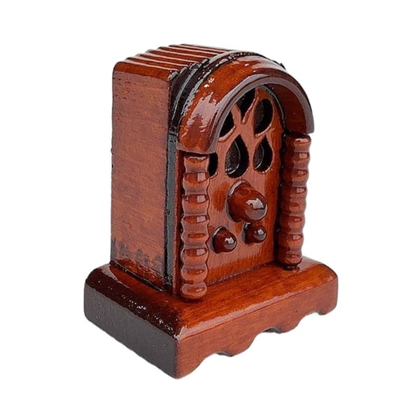 Victorian-Style Miniature Radio forLiving Room Display & Enthusiast Collectible Scenes
