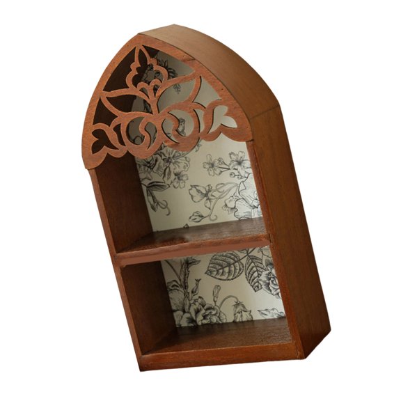Victorian Styles Display Shelf With Intricate Pattern MultiLayer Crystal Home Decors Accent Unique Gift