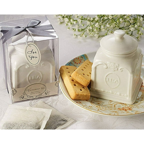 Victorian Tea Porcelain Tea Caddy