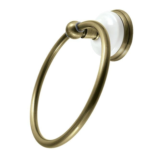 Antique Brass Victorian Wall Mounted Towel Ring