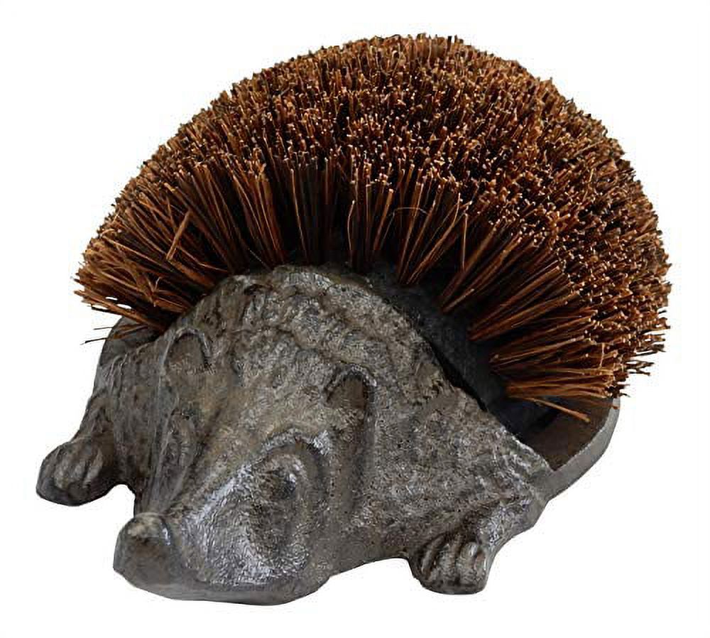Victorian Trading Iron Hans The Hedgehog Boot Brush Outdoor Shoe Cleaner