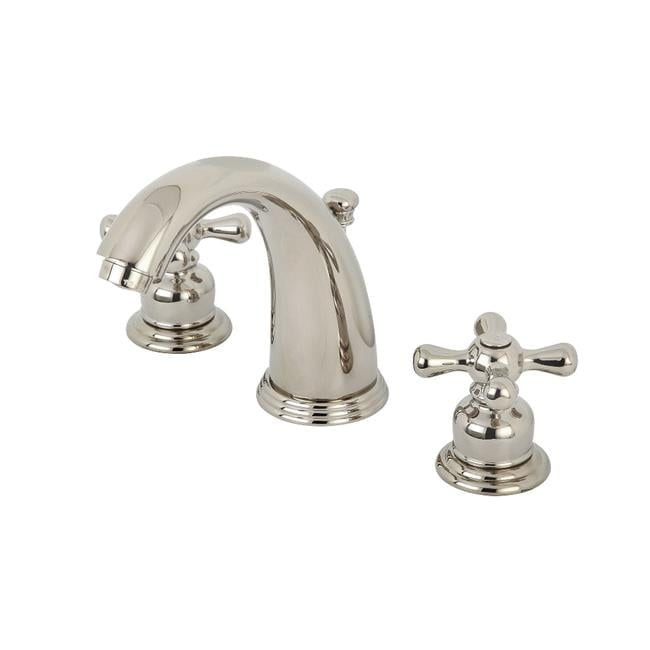 Victorian Traditional 2-Handle 8 in. Widespread Bathroom Faucet, Polished Nickel
