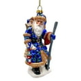 thumbnail image 1 of Victorian Vagabound Santa Claus Glass Christmas Ornament, Purple Tree Decor, 1 of 7