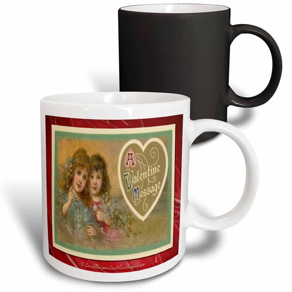 Victorian Valentine A Valentine Message 11oz Magic Transforming Mug mug-9281-3