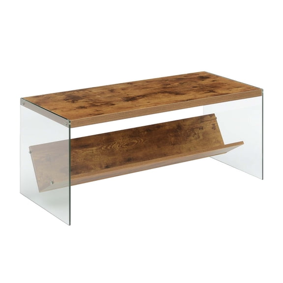 Victorian Vintage Rectangular Coffee Table with Shelf, Modern Contemporary Coffee Table For Living Room