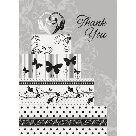 Victorian Wedding Thank You Cards, 8-Count