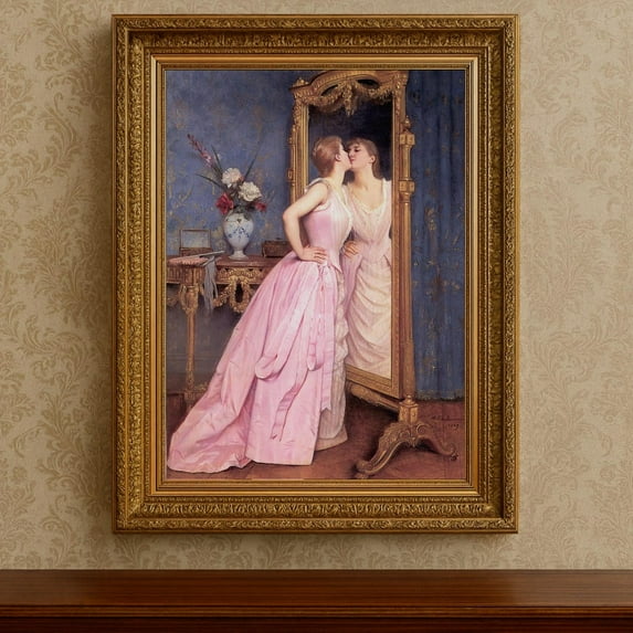Victorian Woman Portrait Poster Antique Vanity Decor Home Decor, 8x12 UNFRAMED