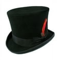 thumbnail image 1 of Victorian Wool Felt Top Hat - 7.125 - Black, 1 of 2
