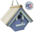 thumbnail image 1 of Victorian Wren Bird House (Lavender), 8", Nesting Box, Bird Houses by Mark, Made in USA, 1 of 4