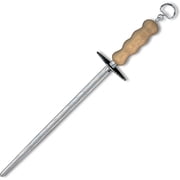 Victorinox 12" Sharpening Steel, Helical Cut, Round, Light Wood Handle, 7.8991.21