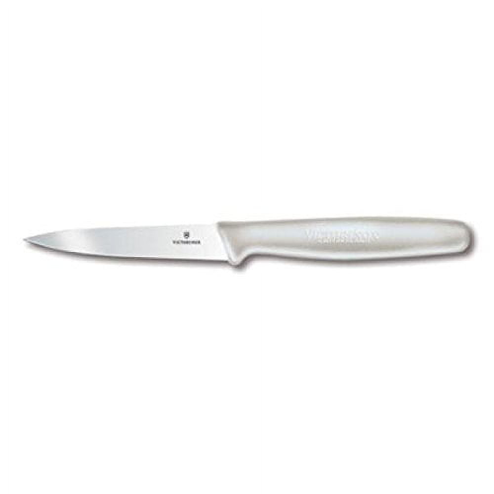 Victorinox 3.25 Inch Kitchen Paring Knife: Straight Edge – Spear Point – Swiss Classic Handle – White - Walmart.com