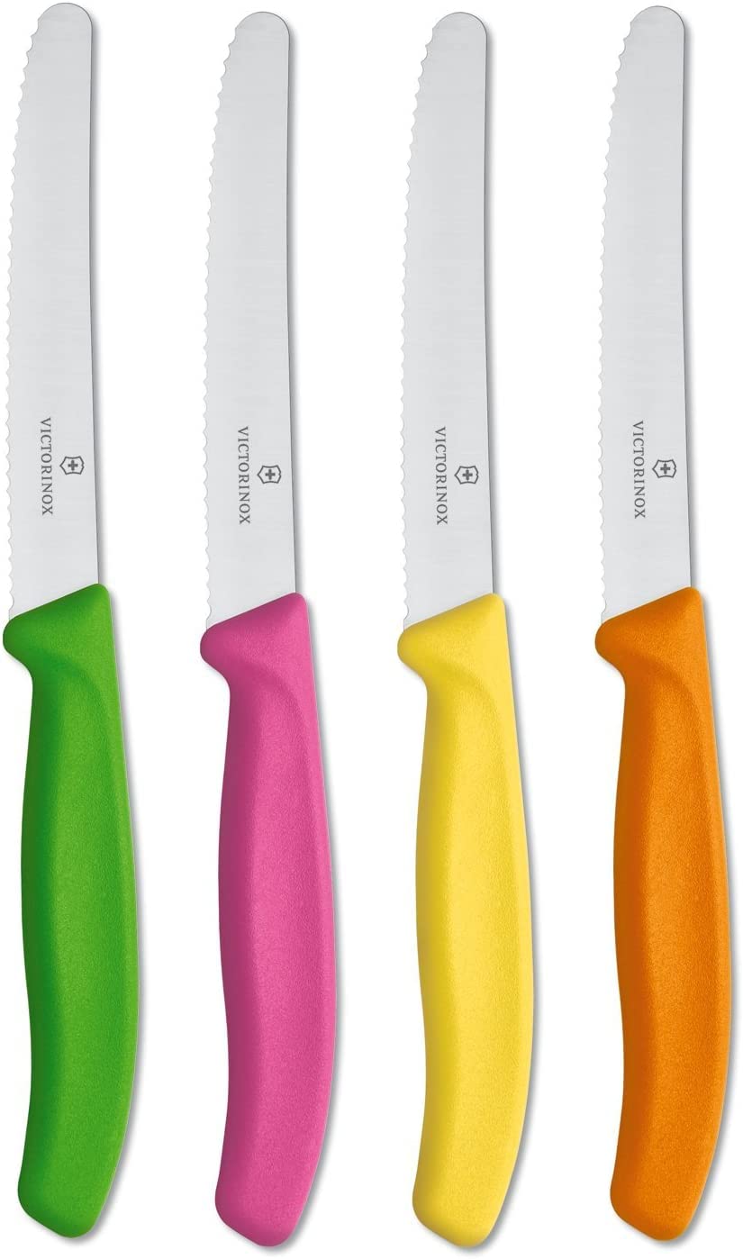 Victor Razar Victorinox 4.5 Inch Utility / Steak Knife Set | Razor Sharp Serrated ...