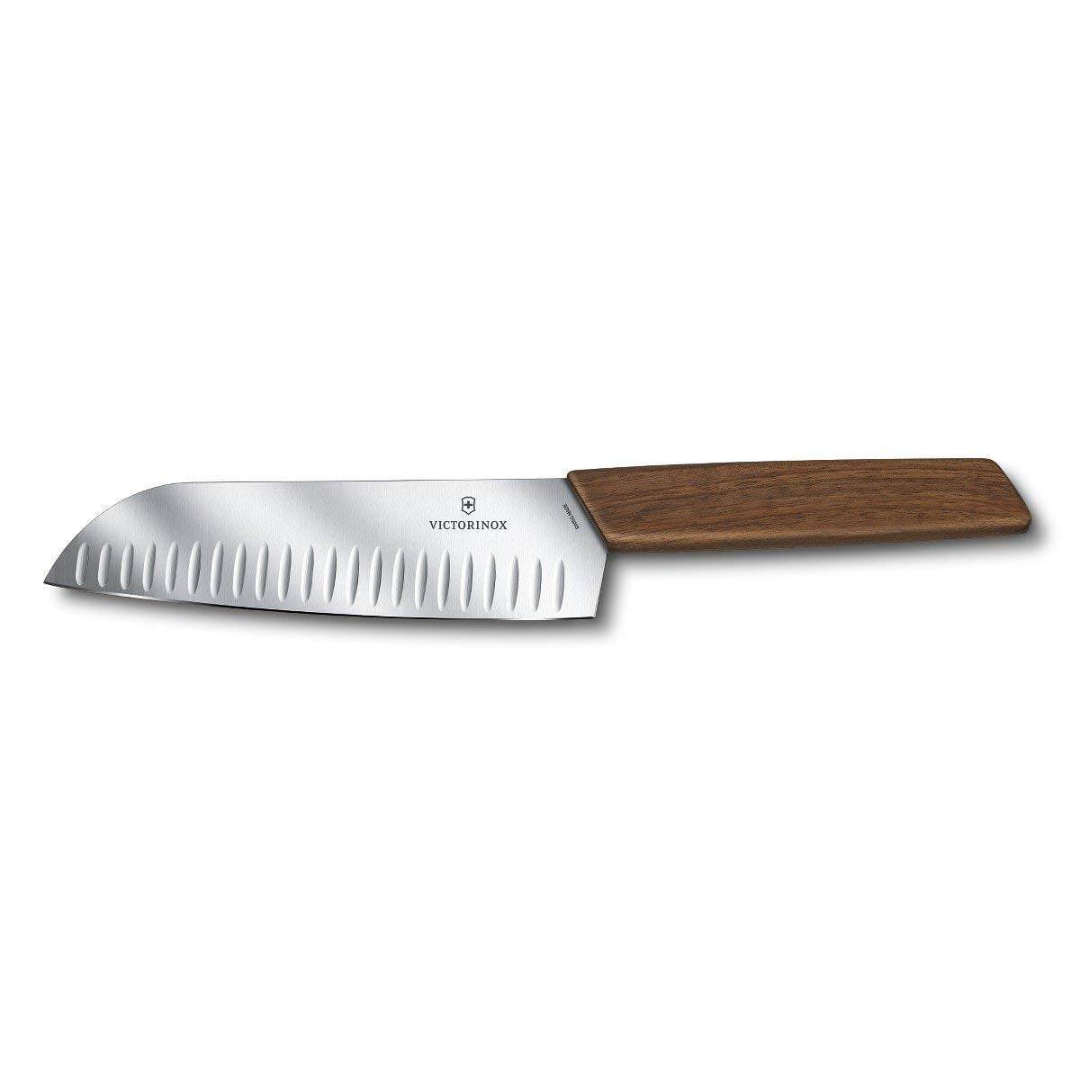 Victorinox 6.9050.17KG Modern Santoku Knife, 7", Walnut Wood
