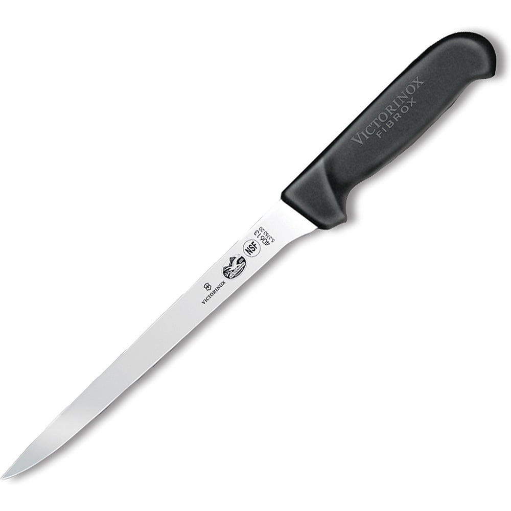Victorinox 8" Flexible Fillet Knife, Black Fibrox Handle, High Carbon Stainless Steel