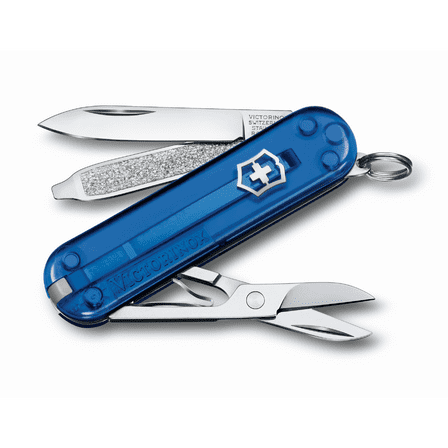 Victorinox Classic SD 7 Function Translucent Blue Pocket Knife