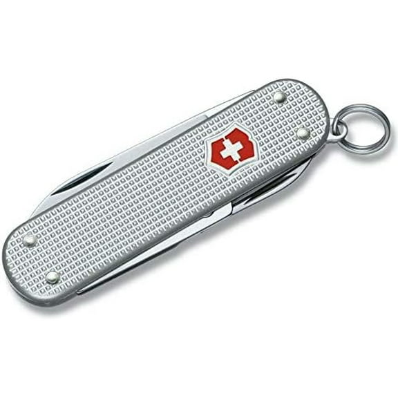 Victorinox Classic Sd Swiss Army Knife 5 Function Swiss Made Pocket Knife With Small Blade, Scissors and Nail File - Silver