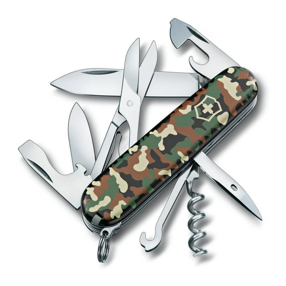 Victorinox Climber 14 Function Green Camouflage Pocket Knife