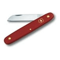 thumbnail image 1 of Pro-Cut VIC-3.9050 4 in. 2025 Victorinox Straight Blade Red Handle Kitchen Floral Knife, 1 of 3