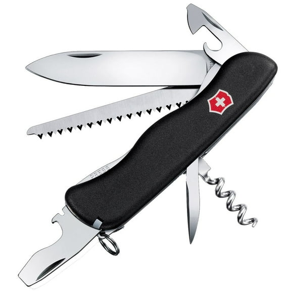 Victorinox Forester Black Swiss Army Pocket Knife 10 Tools - 0.8363.3