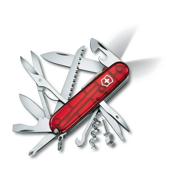 Victorinox Huntsman Lite 21 Function Red Transparent Pocket Knife
