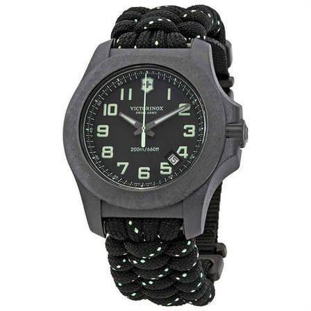 Victorinox I.N.O.X. Carbon Black Textile Diver's Quartz 241859 200M Men's Watch