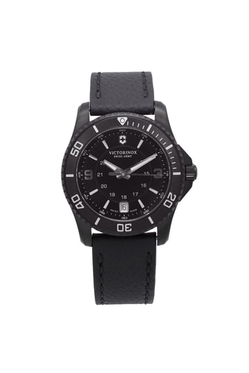 NWT Victorinox Quartz Black Dial Ladies Watch Victorinox Swiss Army Quartz Black Dial Black Leather Strap  main image 4