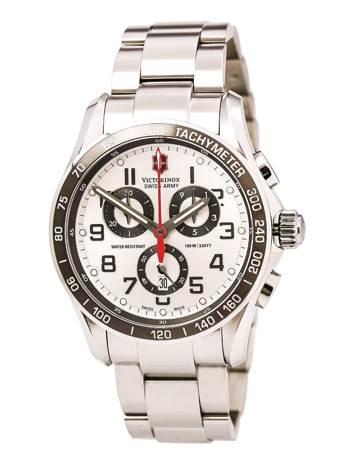 Victorinox Men's 241445 Chrono Classic XLS Silver Dial Stainless