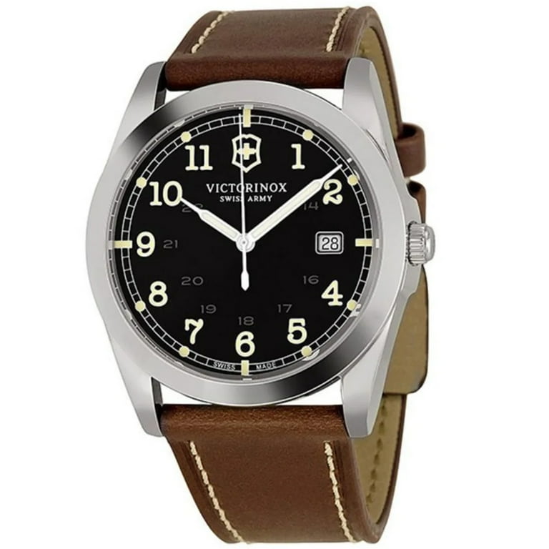 Victorinox Men's 241563 Infantry Military Time Leather Watch