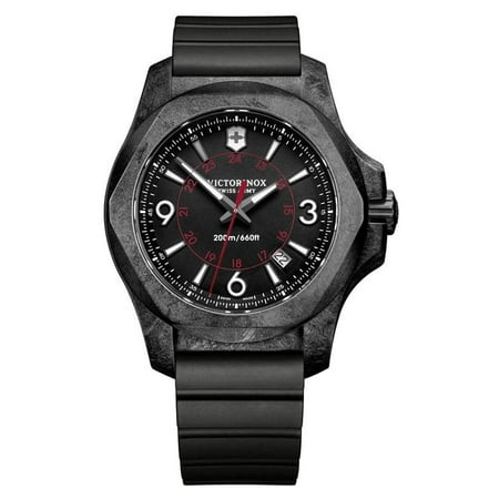 Victorinox Men's 241777 I.N.O.X. Carbon Black Rubber Strap Watch